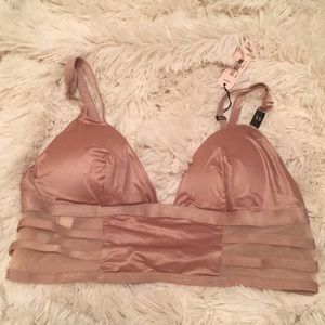 NWT SMALL SILK VICTORIAS SECRET BRALETTE